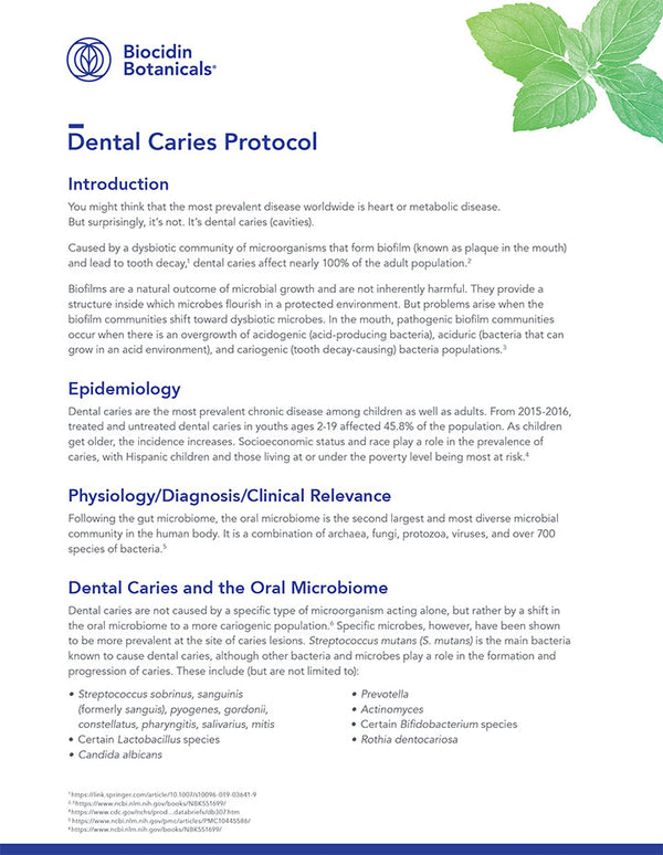 Dental Caries Protocol