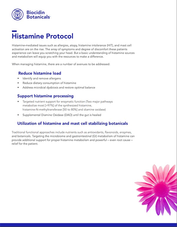 Histamine Protocol