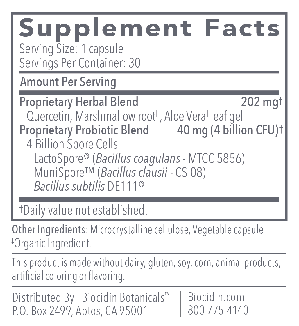 Proflora™4R - Spore-Based Probiotic & Herbal Formula