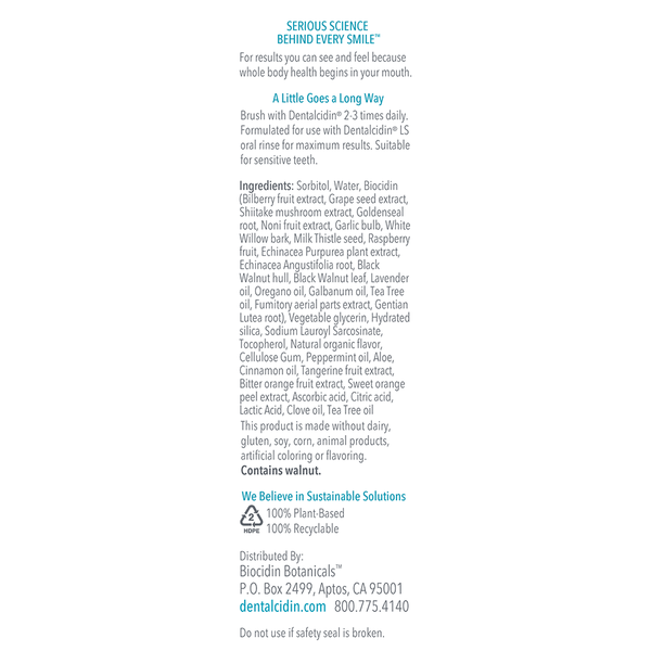 Dentalcidin® Oral Microbiome Toothpaste Professional Biocidin