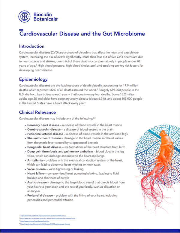 Cardiovascular Disease and the Gut Microbiome