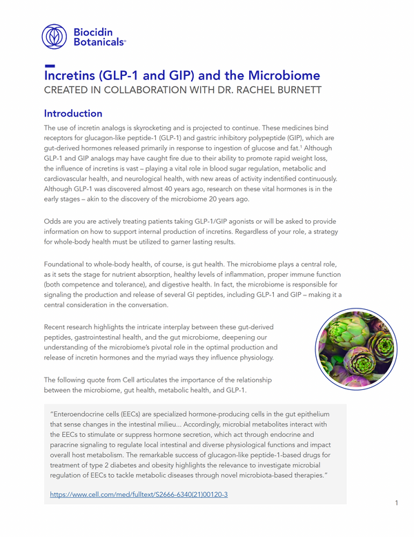 Incretins (GLP-1 and GIP) and the Microbiome