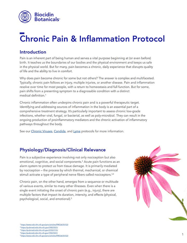 Chronic Pain and Inflammation Protocol