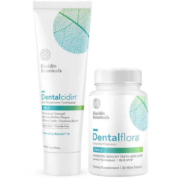 Dentalcidin and Dentalflora Oral Health Bundle