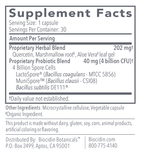 Proflora™4R - Spore-Based Probiotic & Herbal Formula