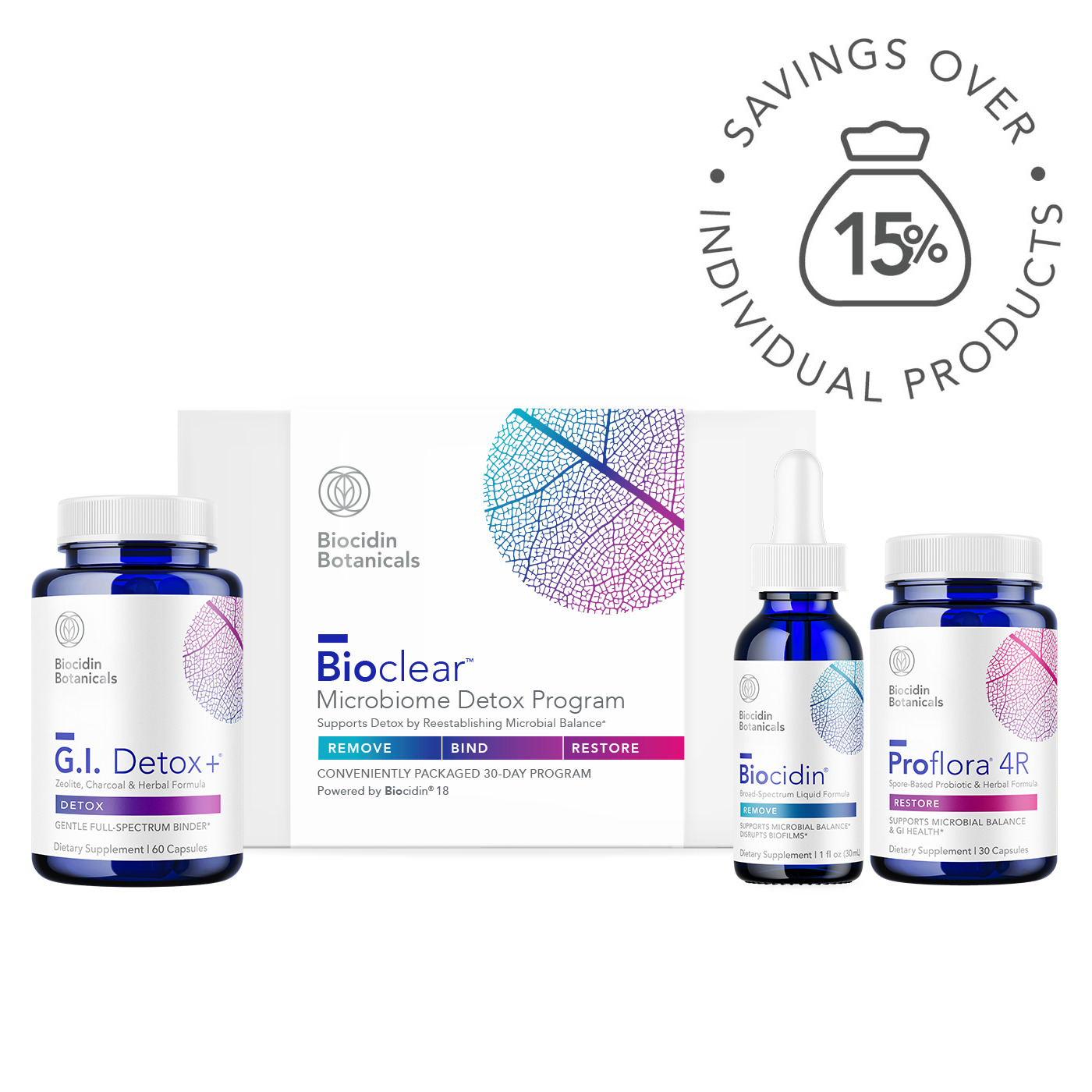 Parasite Detox Body Cleanse Complex - Herbal Supplement For Candida & Detox Support, 60 Caps